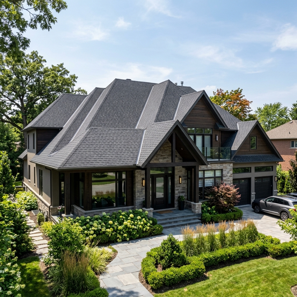 Charcoal Shingle Roof